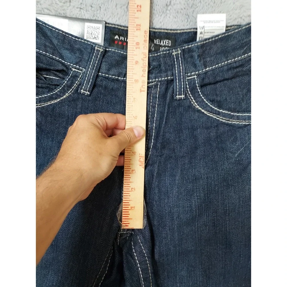NEW Ariat FR Jeans Mens 30x30 M4 Relaxed Boot Cut Flame Resistant Denim Blue